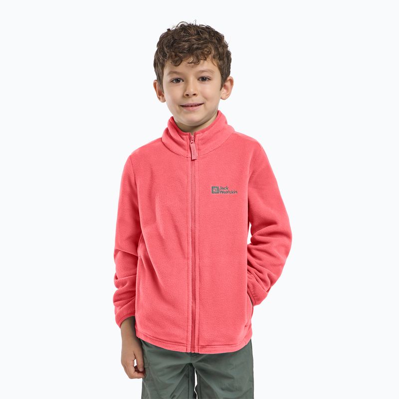 Дитяча флісова кофта Jack Wolfskin Taunus sunset coral 10