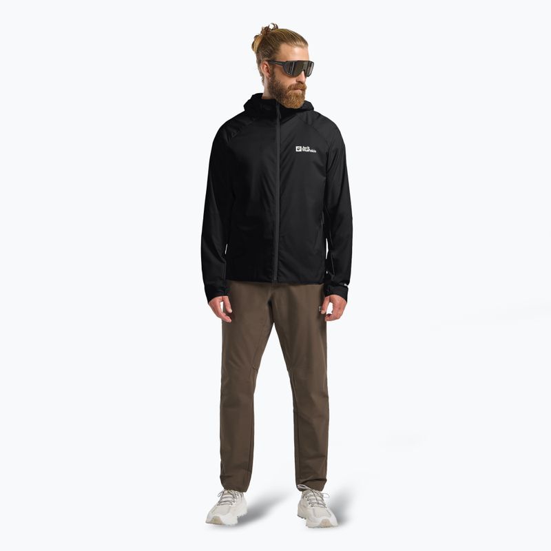 Куртка вітровка чоловіча Jack Wolfskin Prelight Octa black 2