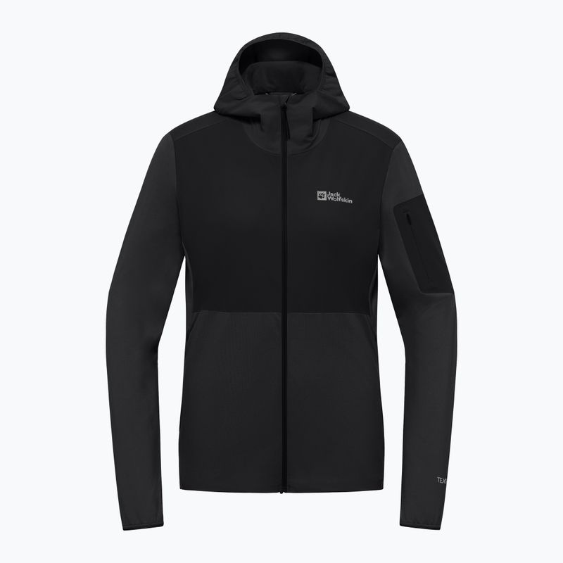 Кофта флісова жіноча Jack Wolfskin Prelight Trail Hoody black 7