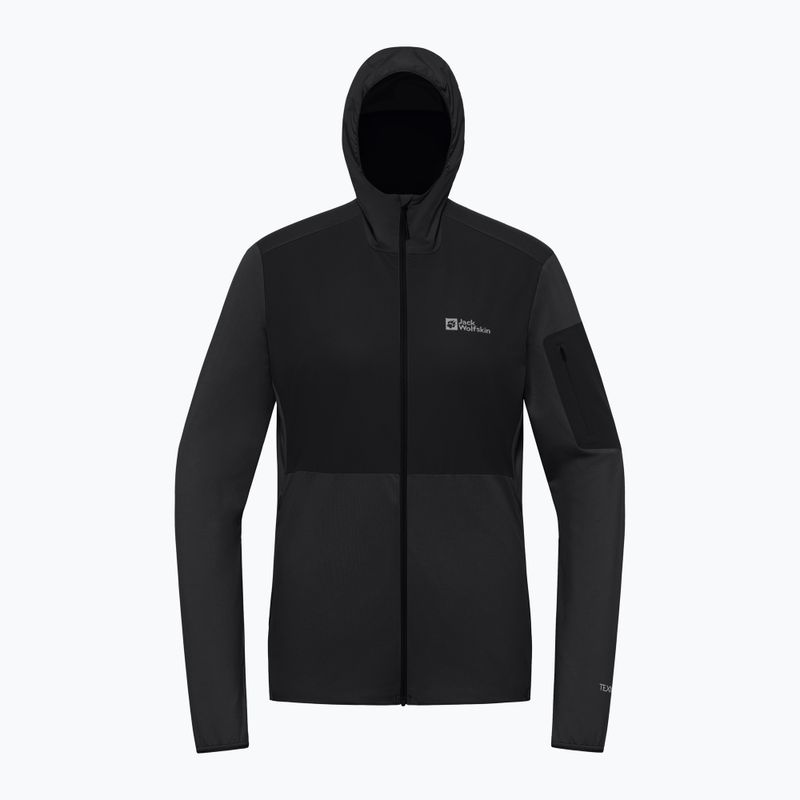 Кофта флісова жіноча Jack Wolfskin Prelight Trail Hoody black 8