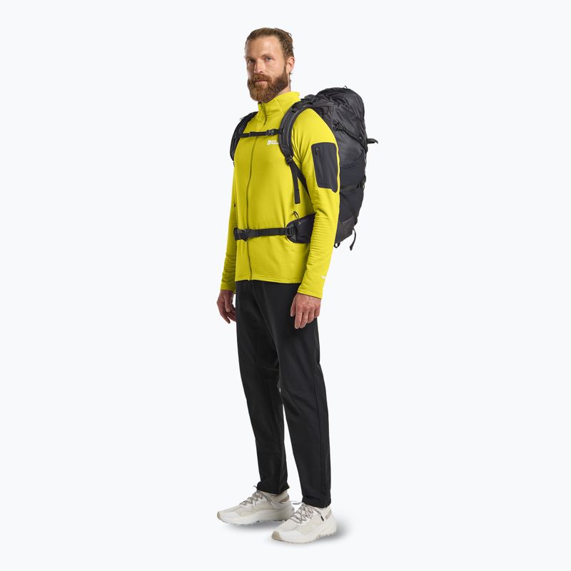 Кофта трекінгова чоловіча Jack Wolfskin Prelight Full Zip chartreuse 2