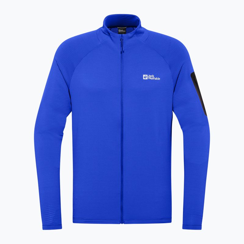 Кофта трекінгова чоловіча Jack Wolfskin Prelight Full Zip vibrant blue 7