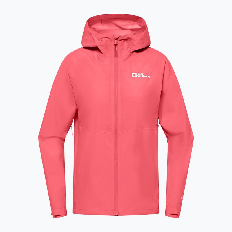Куртка-дощовик жіноча Jack Wolfskin Prelight 2.5L LT sunset coral 7