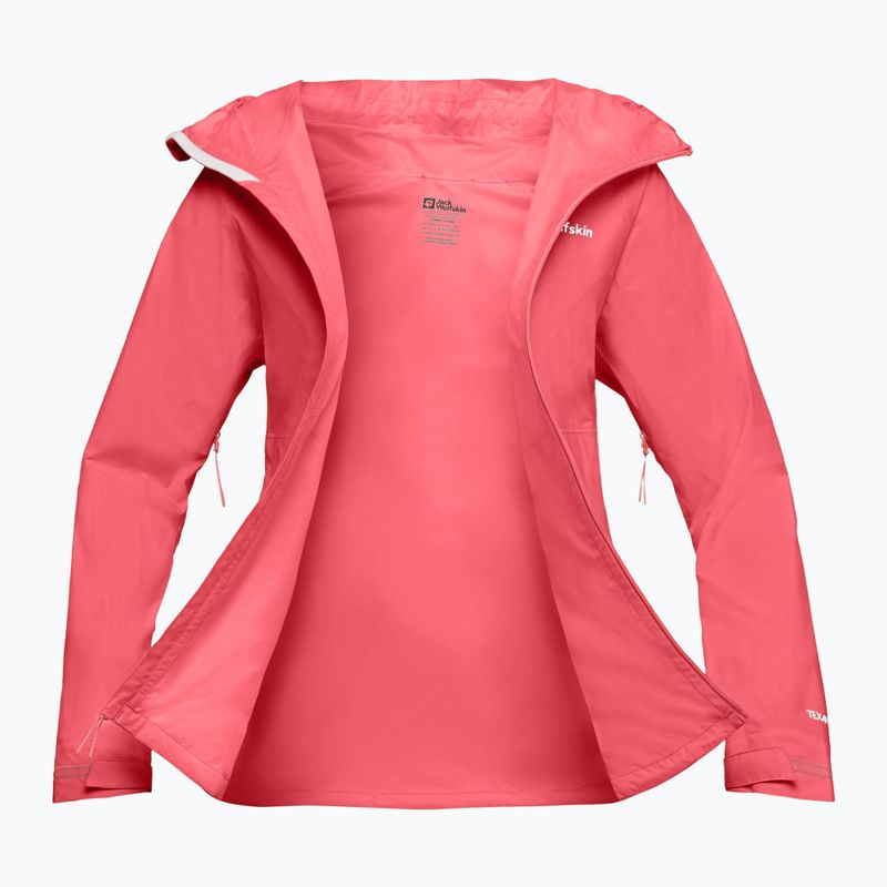 Куртка-дощовик жіноча Jack Wolfskin Prelight 2.5L LT sunset coral 10