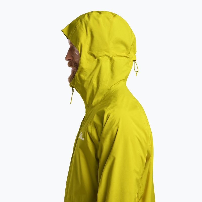 Куртка-дощовик чоловіча Jack Wolfskin Prelight 2.5L LT chartreuse 4