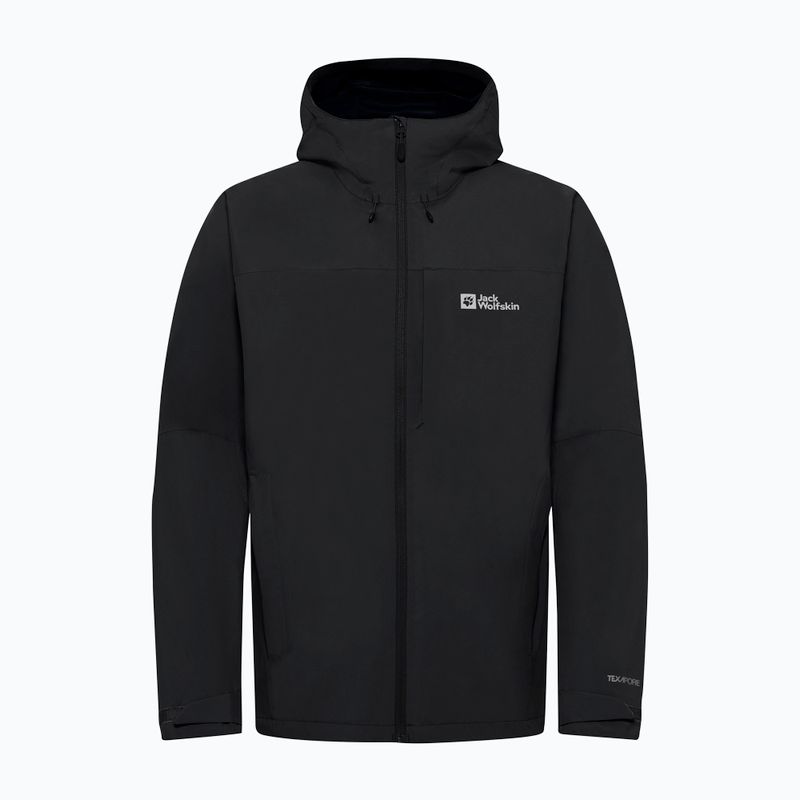 Куртка-дощовик чоловіча Jack Wolfskin Tempest 2l black 8