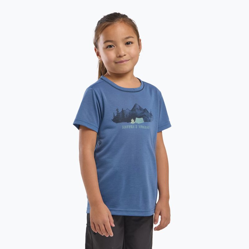 Футболка дитяча Jack Wolfskin Hiking Graphic T print evening sky