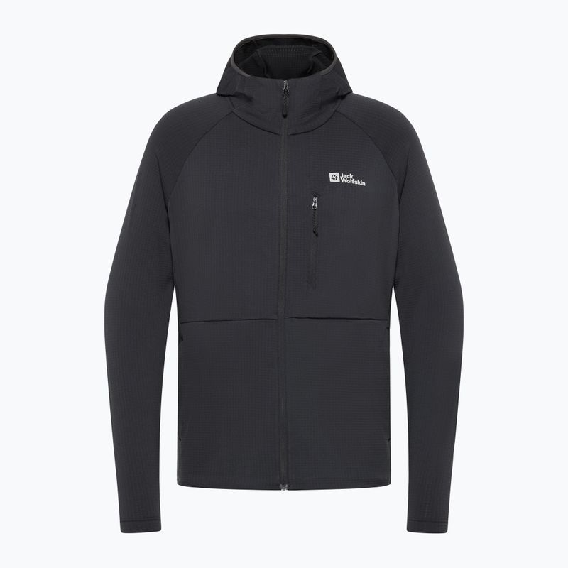 Кофта флісова чоловіча Jack Wolfskin Kolbenberg Hooded Full Zip phantom 8