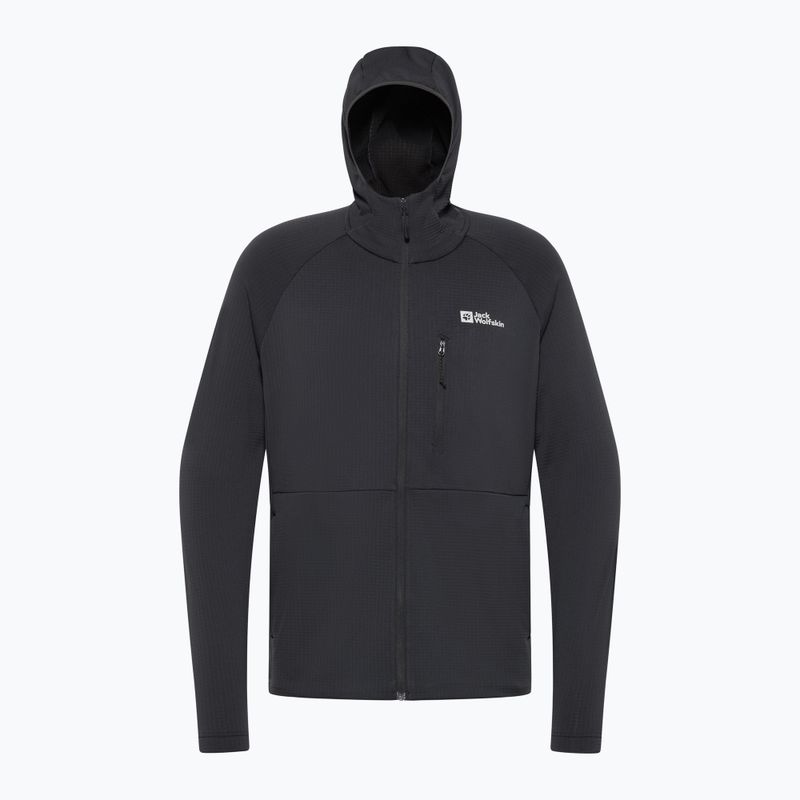 Кофта флісова чоловіча Jack Wolfskin Kolbenberg Hooded Full Zip phantom 9