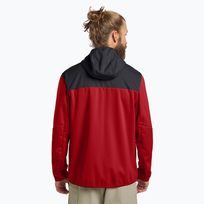 Куртка софтшел чоловіча Jack Wolfskin Feldberg Hoody adrenaline red 3