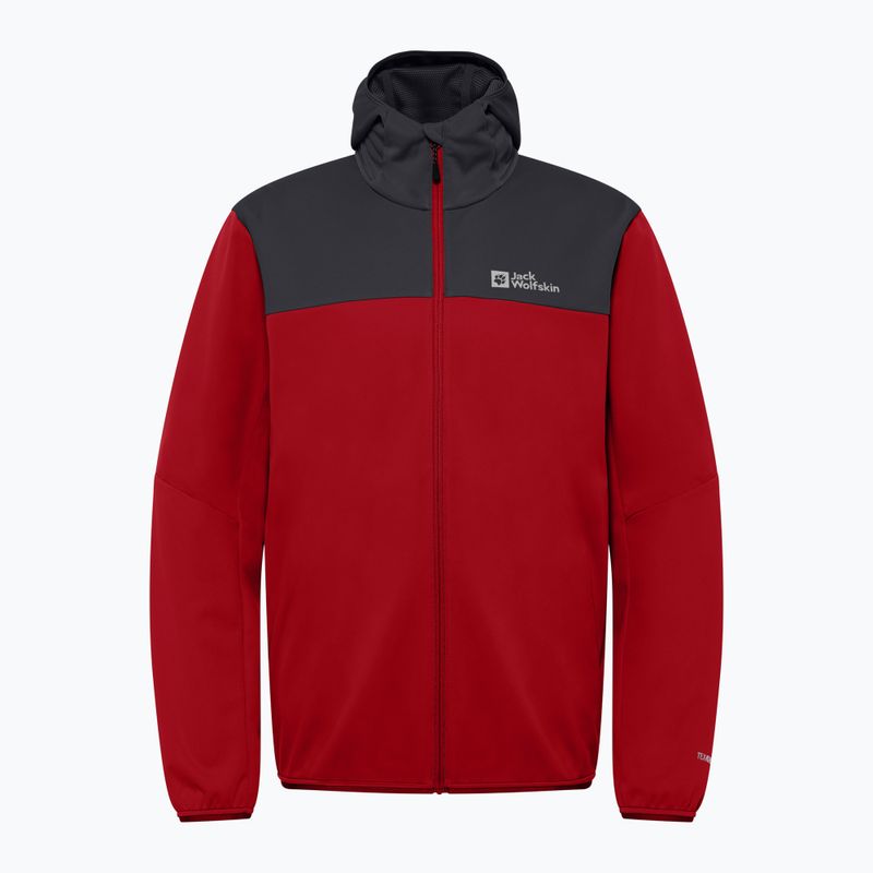 Куртка софтшел чоловіча Jack Wolfskin Feldberg Hoody adrenaline red 7