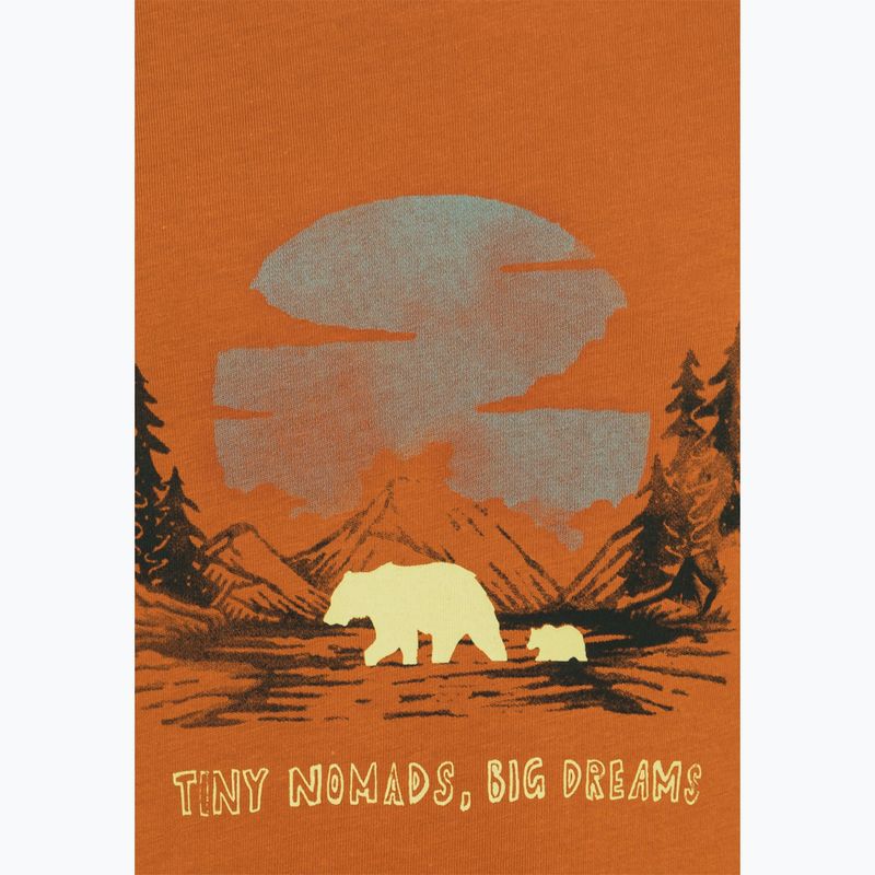 Футболка дитяча Jack Wolfskin Graphic Cotton T print soft amber 11