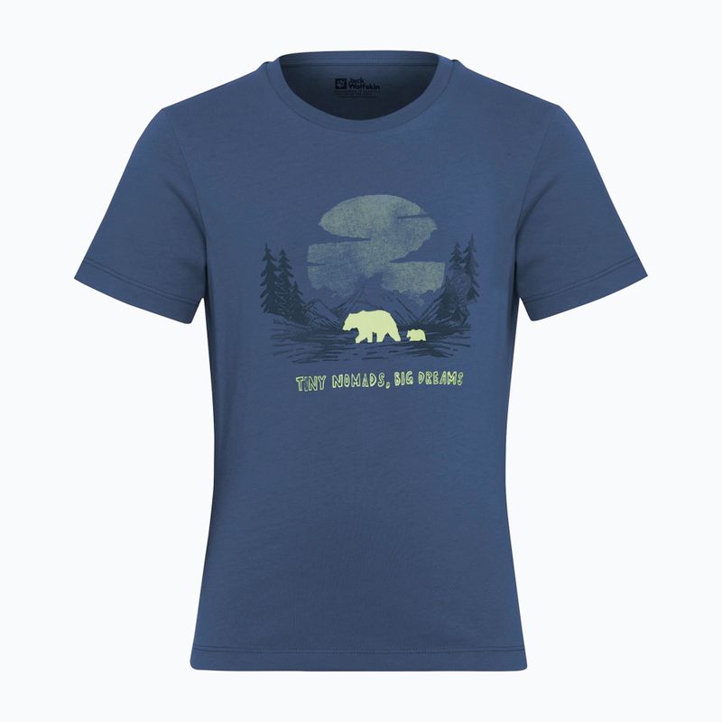 Футболка дитяча Jack Wolfskin Graphic Cotton T print evening sky 8