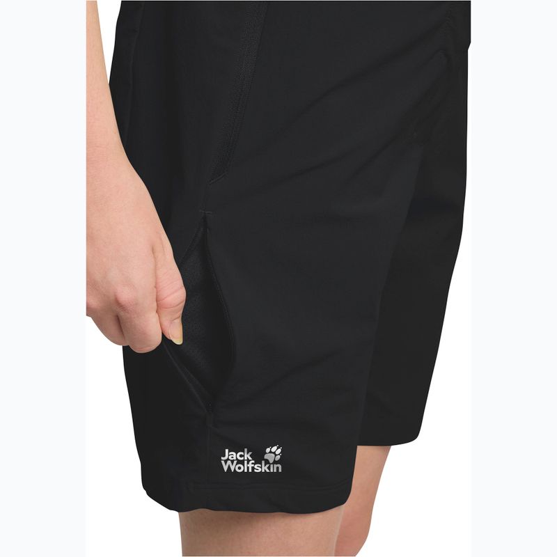 Шорти трекінгові жіночі Jack Wolfskin Hikeout black 6