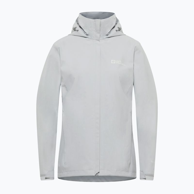 Куртка-дощовик жіноча Jack Wolfskin Trailtime 2L cool grey 8