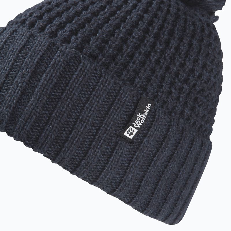 Шапка зимова жіноча Jack Wolfskin Medley Knit Beanie dark navy 2