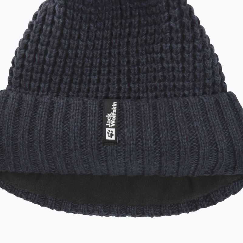 Шапка зимова жіноча Jack Wolfskin Medley Knit Beanie dark navy 3