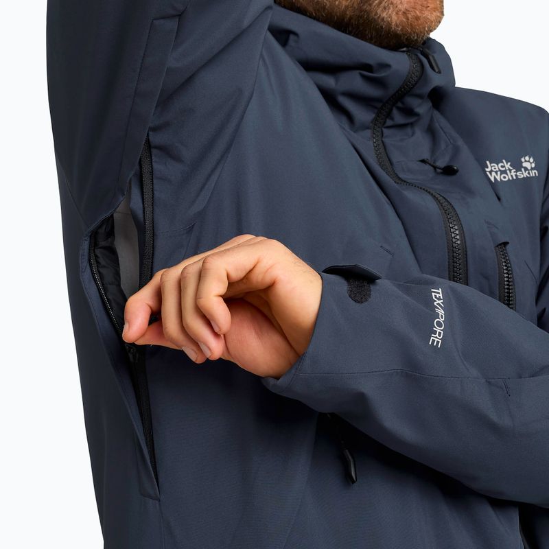 Куртка гірськолижна чоловіча Jack Wolfskin Flowline Pro 2L Ins mignight sky 7