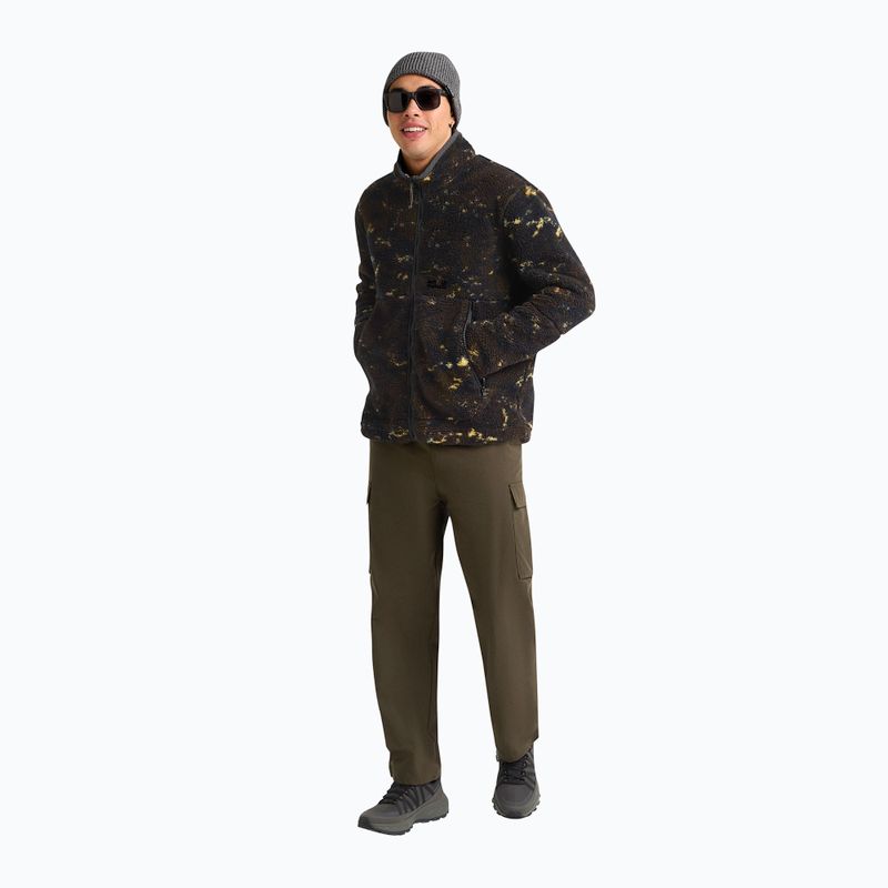 Кофта трекінгова чоловіча Jack Wolfskin Stone Lite Aop lichen peat 2