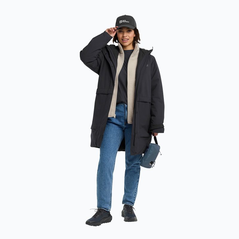 Куртка утеплена жіноча Jack Wolfskin Wintertide black 2