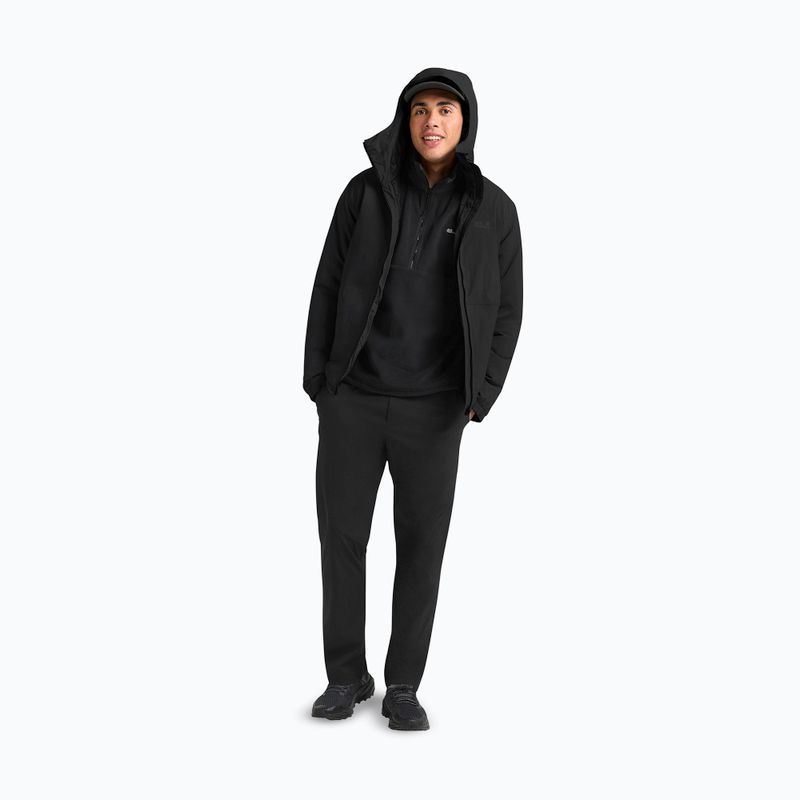 Куртка-дощовик чоловіча Jack Wolfskin Pamir black 2