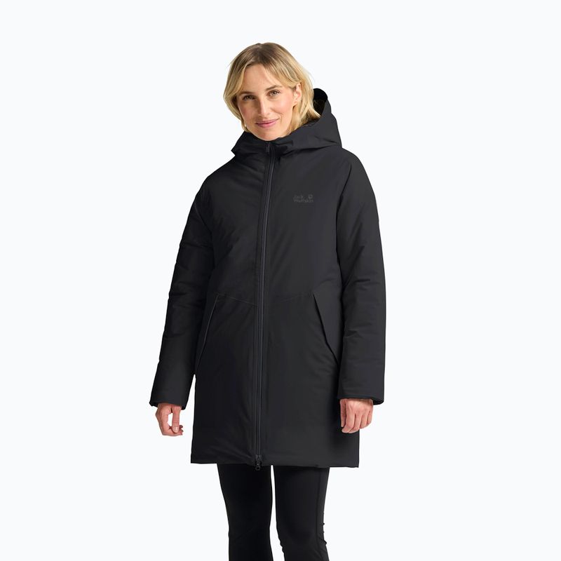 Dámska zateplená bunda Jack Wolfskin Frost Haven čierna