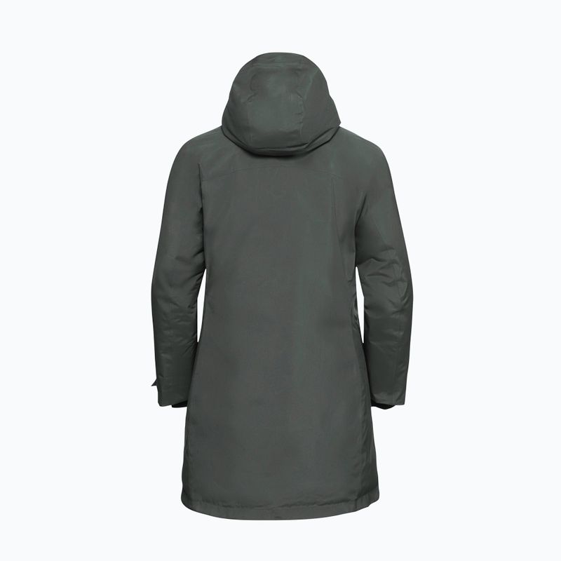 Пуховик жіночий Jack Wolfskin Icecape 2L Down Ins Rds slate green 8
