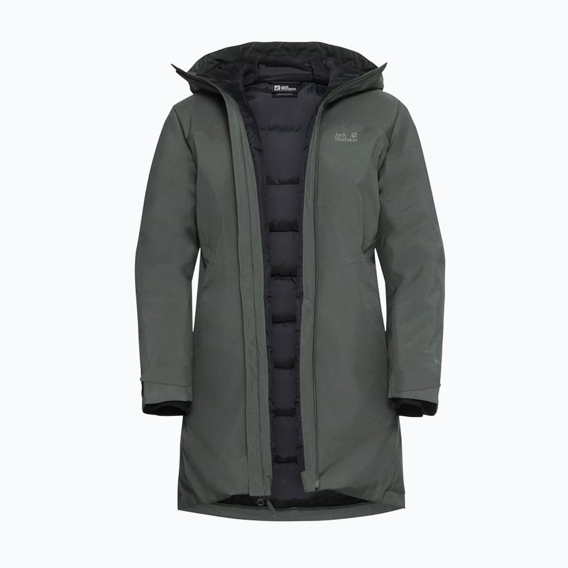 Пуховик жіночий Jack Wolfskin Icecape 2L Down Ins Rds slate green 9