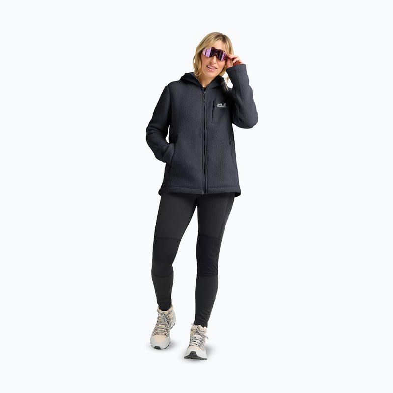 Кофта флісова жіноча Jack Wolfskin Cradle Mountain Pile Full Zip phantom 2