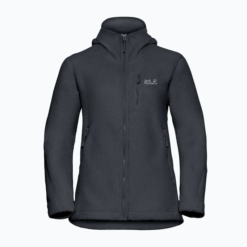 Кофта флісова жіноча Jack Wolfskin Cradle Mountain Pile Full Zip phantom 7