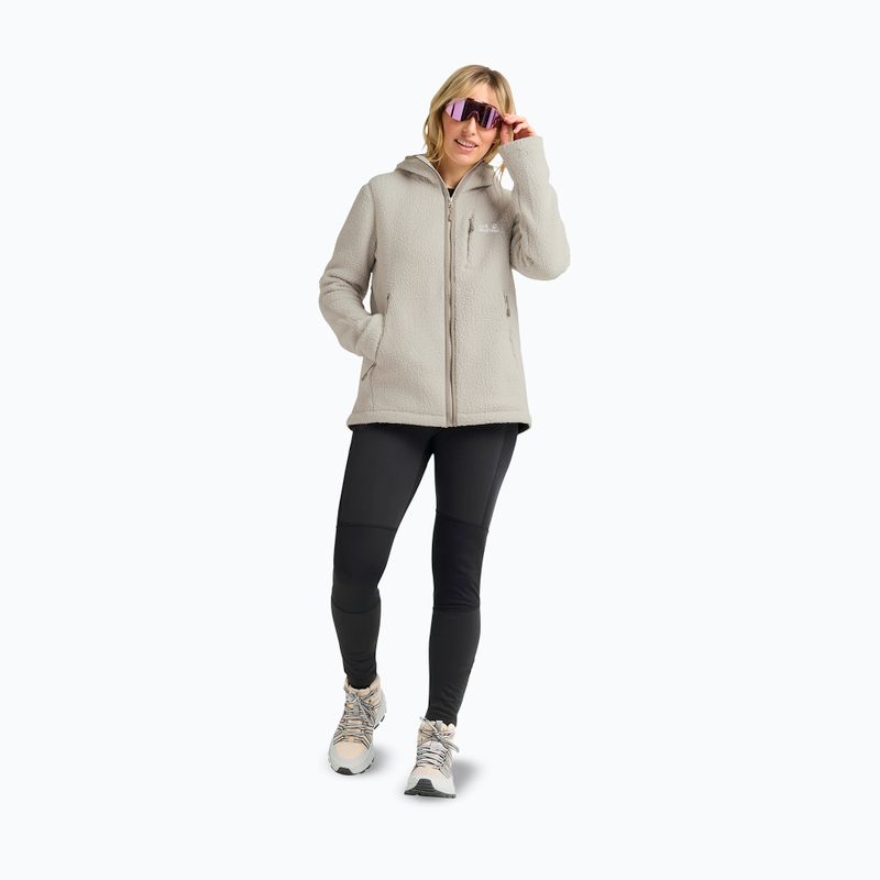 Кофта флісова жіноча Jack Wolfskin Cradle Mountain Pile Full Zip pale sand 2