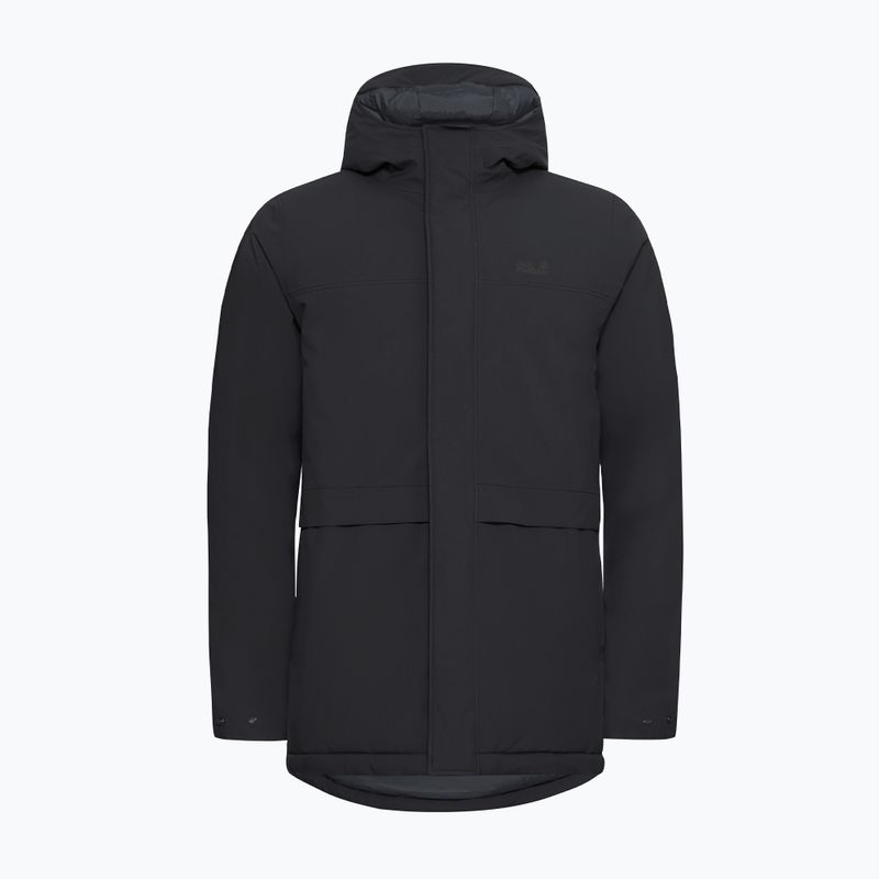 Пальто утеплене чоловіче Jack Wolfskin Cold Camp Coat black 7