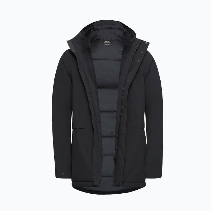 Пальто утеплене чоловіче Jack Wolfskin Cold Camp Coat black 9