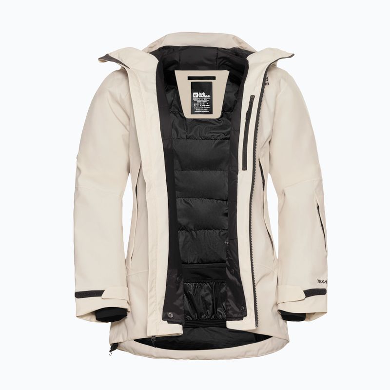 Куртка гірськолижна жіноча Jack Wolfskin Flowline Pro 2L Ins pale sand 10