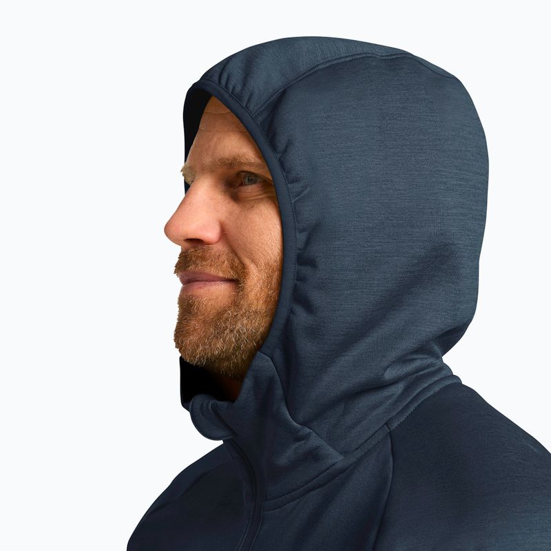 Кофта трекінгова чоловіча Jack Wolfskin Peak District Hooded Full Zip midnight sky 4