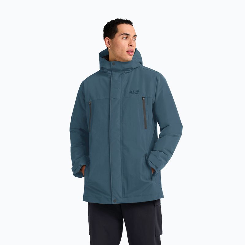 Куртка утеплена чоловіча Jack Wolfskin Glacier Shield aluminium blue
