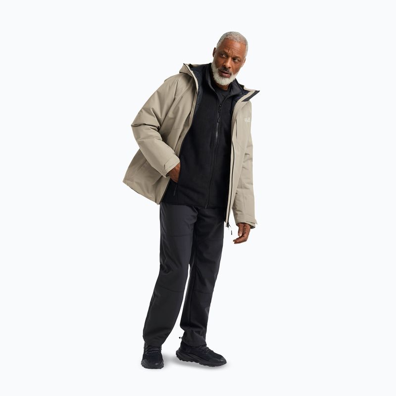 Куртка-дощовик чоловіча Jack Wolfskin Icecape 2L Down Ins Rds linen 2