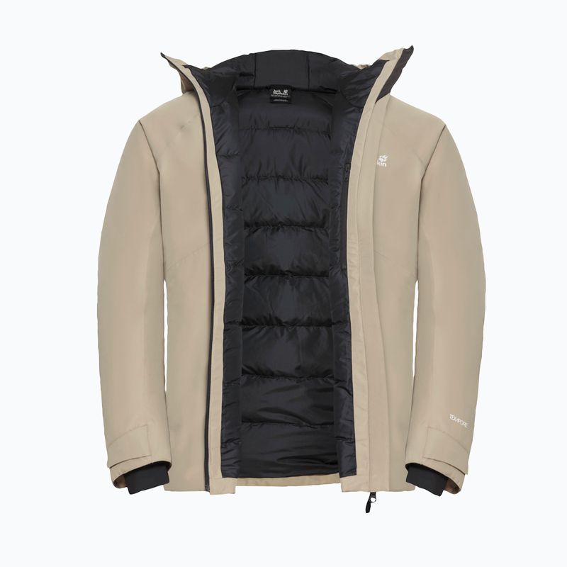 Куртка-дощовик чоловіча Jack Wolfskin Icecape 2L Down Ins Rds linen 9