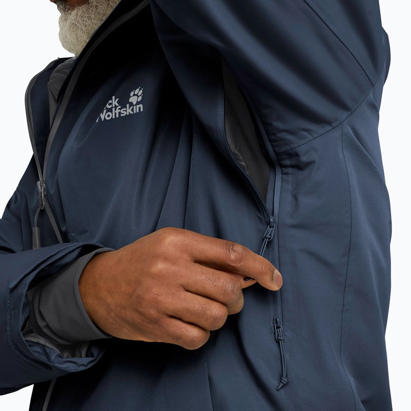 Куртка-дощовик чоловіча Jack Wolfskin Icecape 2L Down Ins Rds midnight sky 4