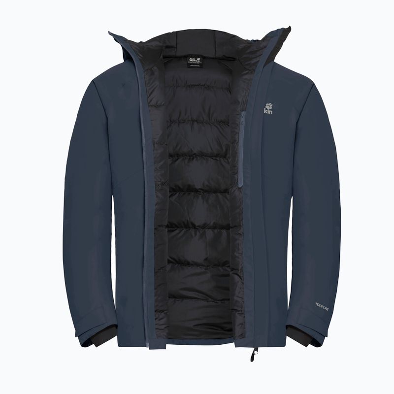 Пуховик чоловічий Jack Wolfskin Icecape 2L Down Ins Rds midnight sky 9