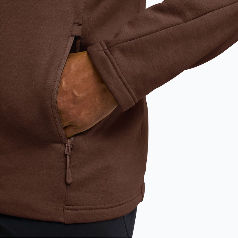 Кофта трекінгова чоловіча Jack Wolfskin Peak District Full Ziphot choc 6