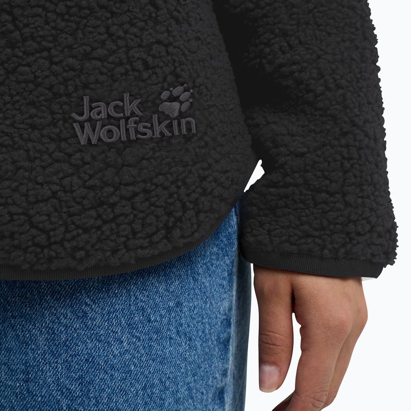 Кофта трекінгова жіноча Jack Wolfskin High Curl black 6