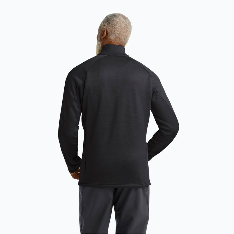 Кофта трекінгова чоловіча Jack Wolfskin Peak District Full Zip black 3