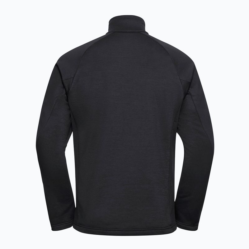 Кофта трекінгова чоловіча Jack Wolfskin Peak District Full Zip black 8