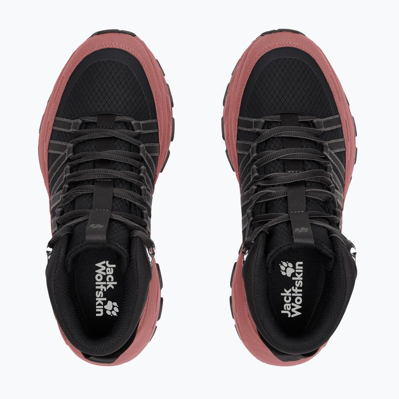 Взуття туристичне жіноче Jack Wolfskin Wild Hike Texapore Mid mineral red 4