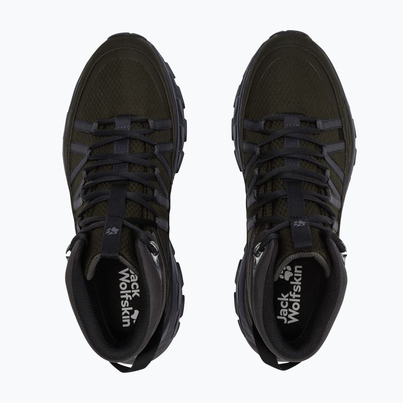 Взуття туристичне чоловіче Jack Wolfskin Wild Hike Texapore Mid obsidian moss 3