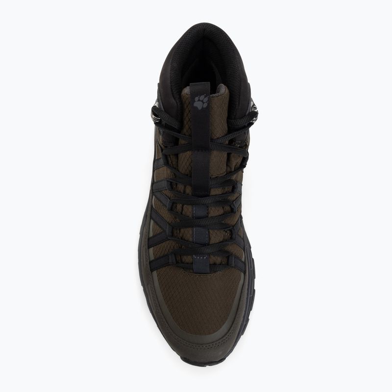 Черевики туристичні чоловічі Jack Wolfskin Wild Hike Texapore Mid obsidian moss 5