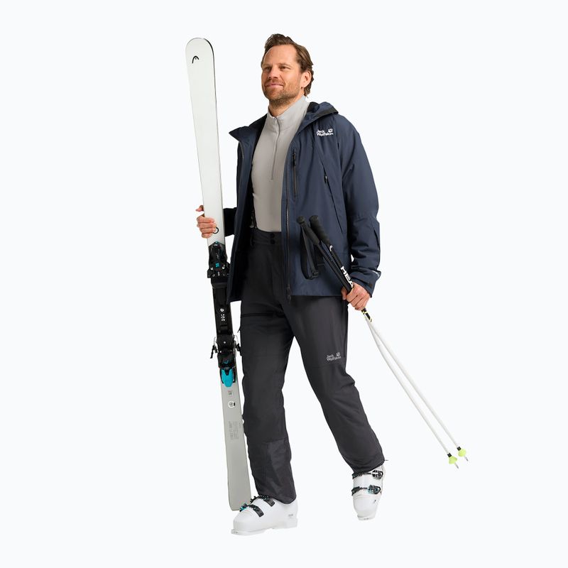 Штани гірськолижні чоловічі Jack Wolfskin Flowline Pro 2L Ins black 2