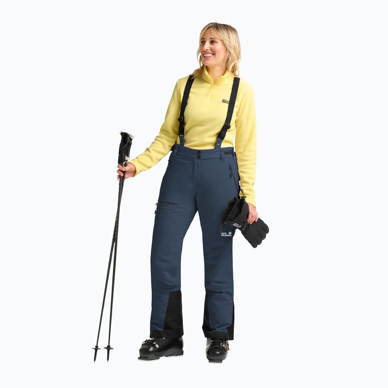 Штани гірськолижні жіночі Jack Wolfskin Flowline Pro 2L Ins midnight sky 2