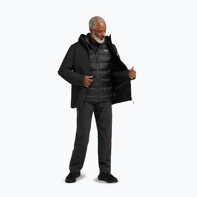 Куртка 3в1 чоловіча Jack Wolfskin Icecape 3In1 Down Rds black 2